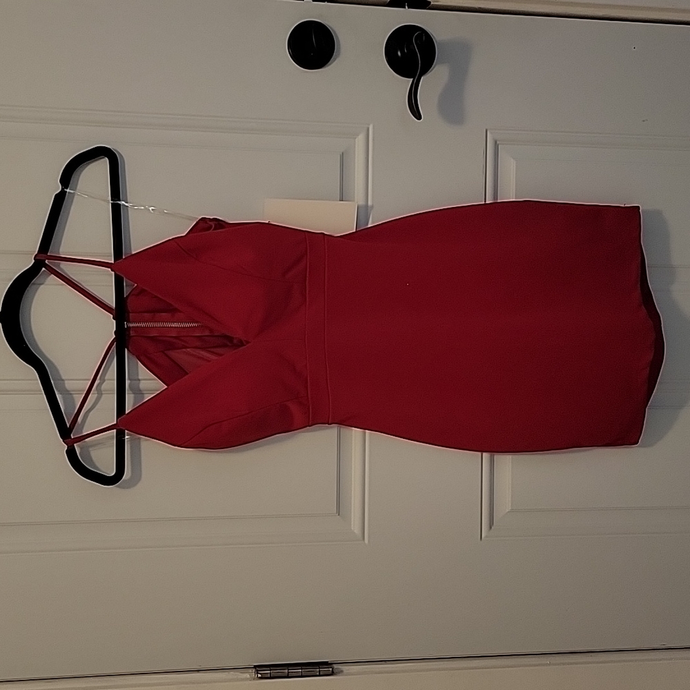 Honey and Rosie red bodycon dress